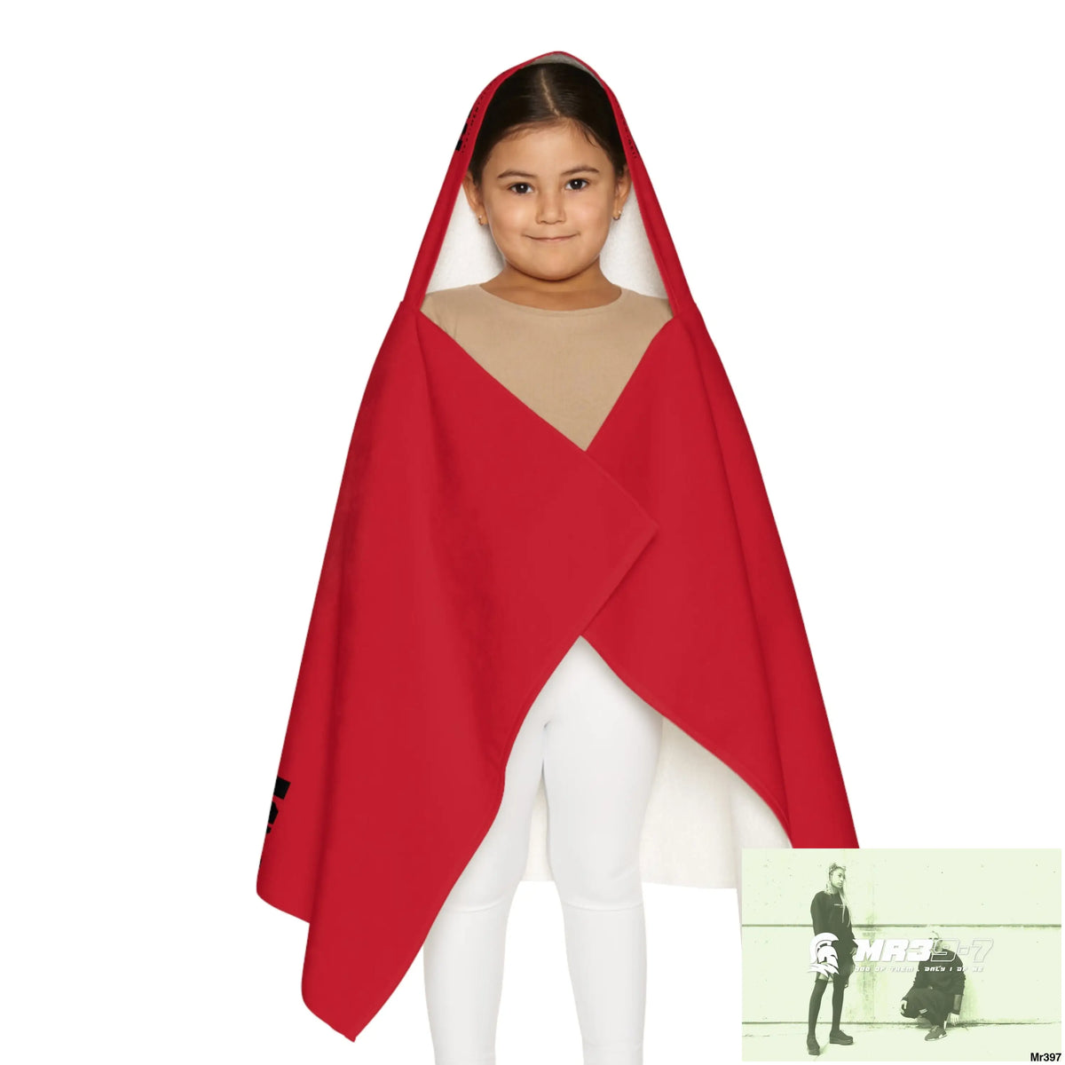 A1•Sparta Youth Hooded Towel 24’’ × 48’’ All Over Prints
