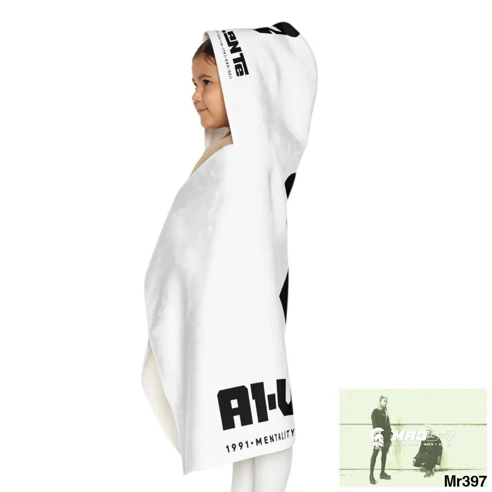 A1•Sparta Youth Hooded Towel 24’’ × 48’’ All Over Prints