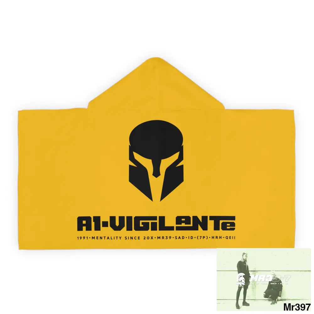 A1•Sparta Youth Hooded Towel 24’’ × 48’’ All Over Prints