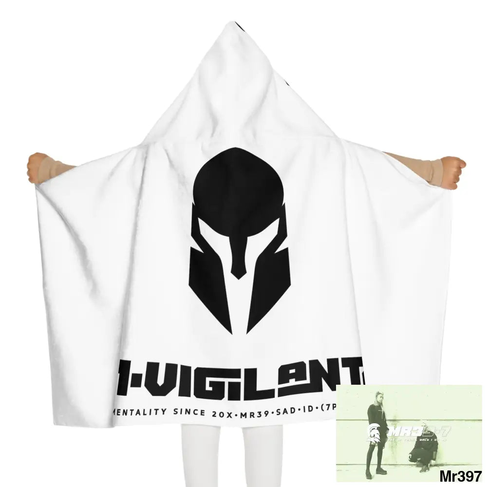 A1•Sparta Youth Hooded Towel 24’’ × 48’’ All Over Prints