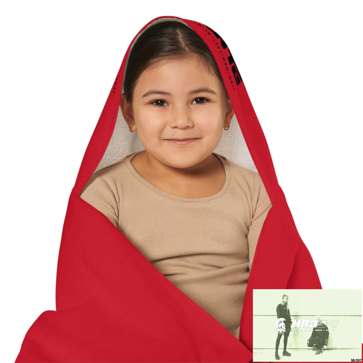 A1•Sparta Youth Hooded Towel 24’’ × 48’’ All Over Prints