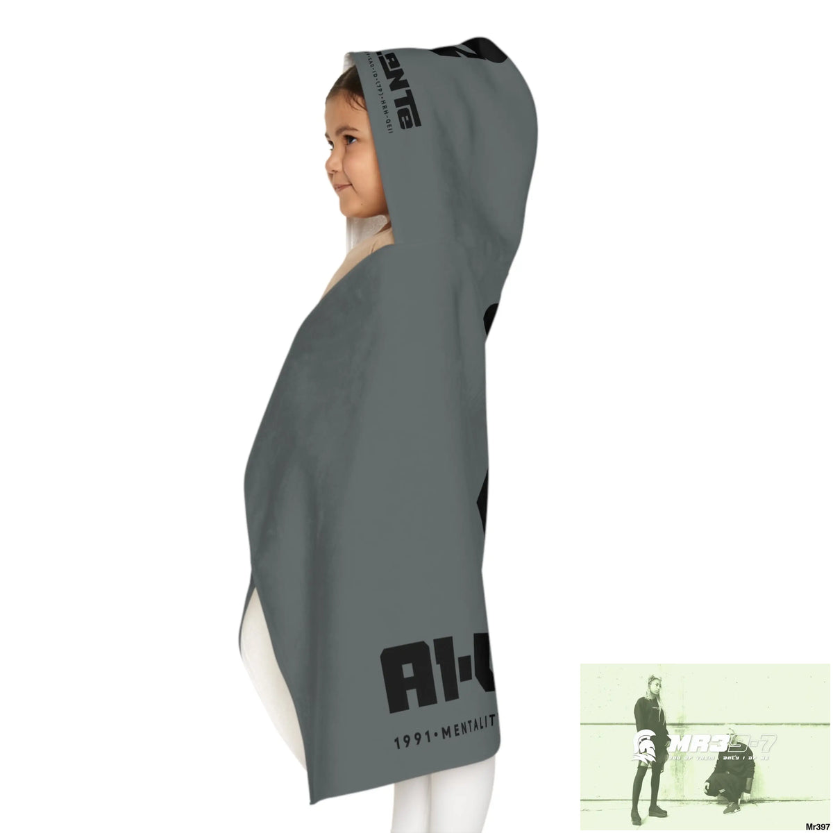 A1•Sparta Youth Hooded Towel 24’’ × 48’’ All Over Prints