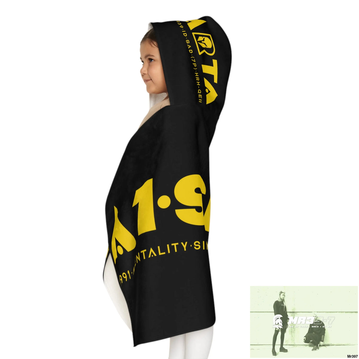 A1•Sparta Youth Hooded Towel 24’’ × 48’’ All Over Prints