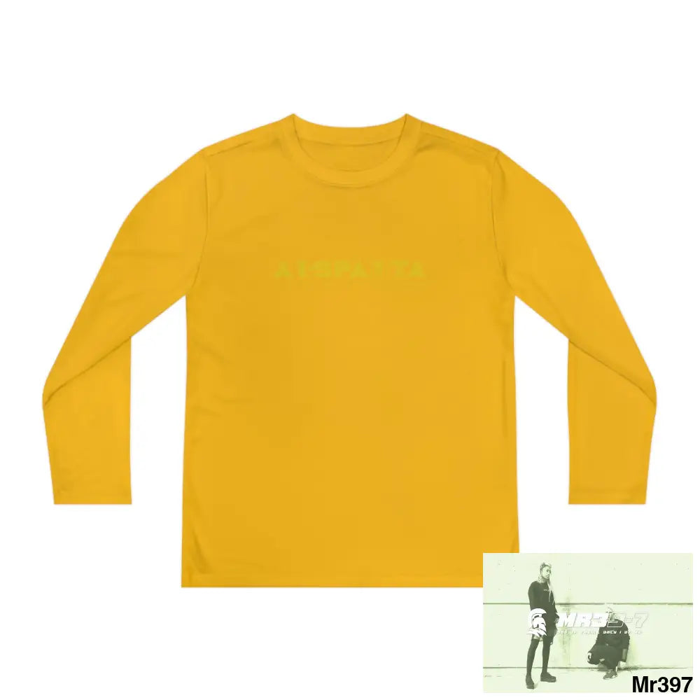 A1-Sparta Youth Long Sleeve Competitor Tee Gold / M Kids clothes