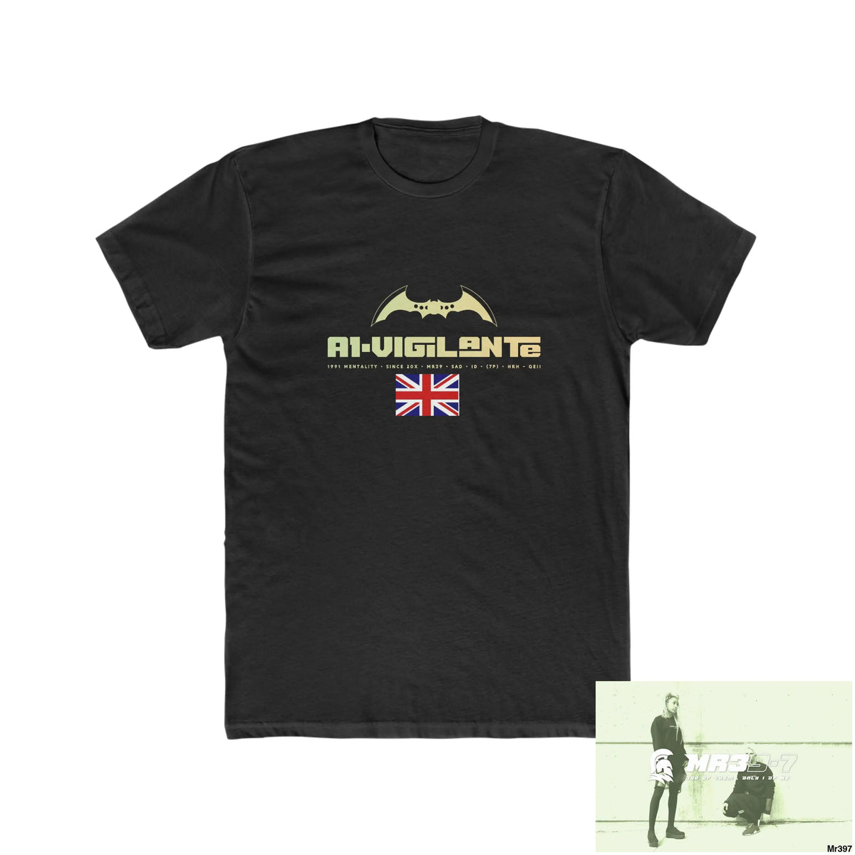 A1-Vigiante undercover SAS assassination Men’s Cotton Crew Tee Solid Black / XS T-Shirt