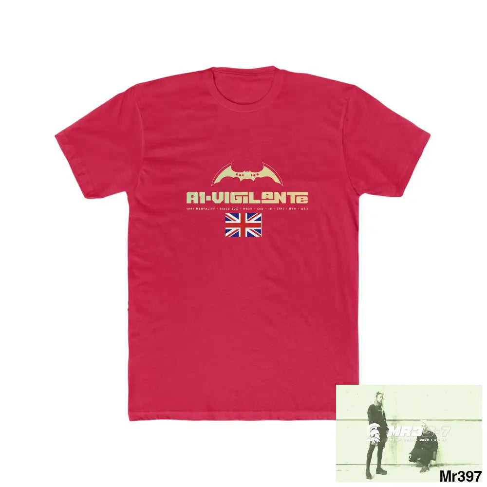 A1-Vigiante undercover SAS assassination Men’s Cotton Crew Tee Solid Red / XS T-Shirt