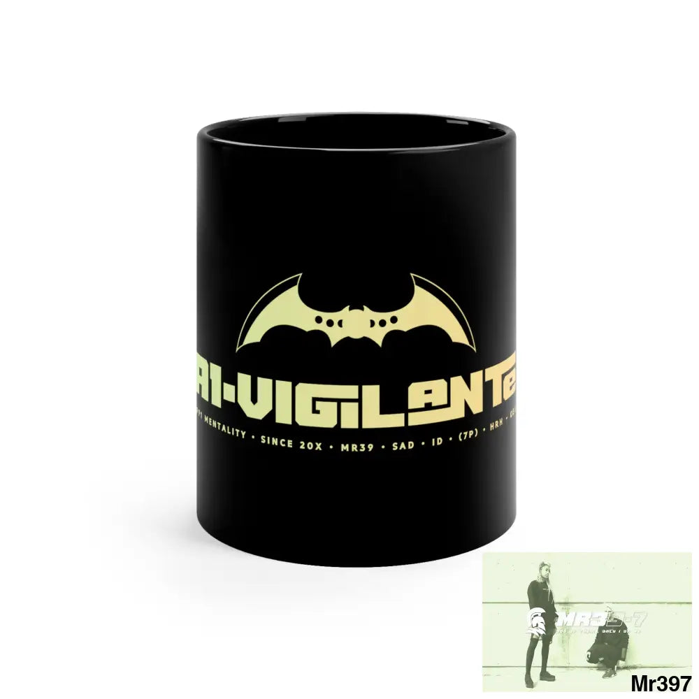 A1-Vigilante 11oz Black Mug 11oz Mug