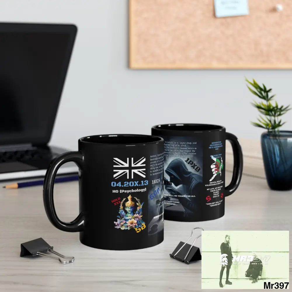 A1-Vigilante 11oz Tactical GB / Black Mug Mental Health VAR / My Life My Deaths Their Plans Failed Couldn’t kill flies