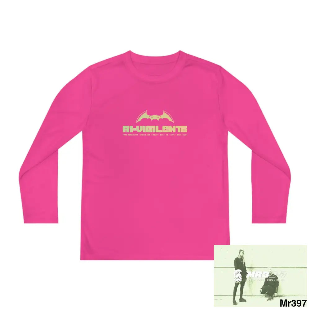 A1-Vigilante 2001-23 5 Countries Just Say No To County Lines Youth Long Sleeve Competitor Tee Neon Pink / S Kids clothes