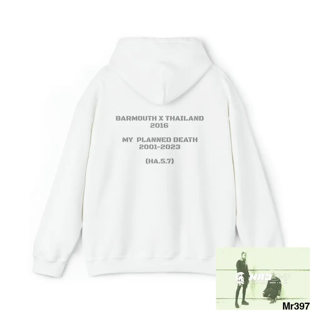 A1-Vigilante 2001-23 My Planned Death Barmouth X Thailand Heavy Blend™ Hooded Sweatshirt Hoodie