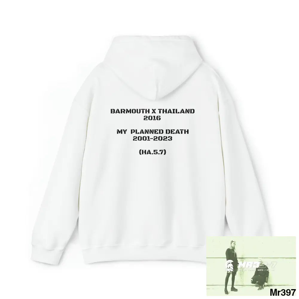 A1-Vigilante 2001-23 My Planned Death Barmouth X Thailand Heavy Blend™ Hooded Sweatshirt Hoodie