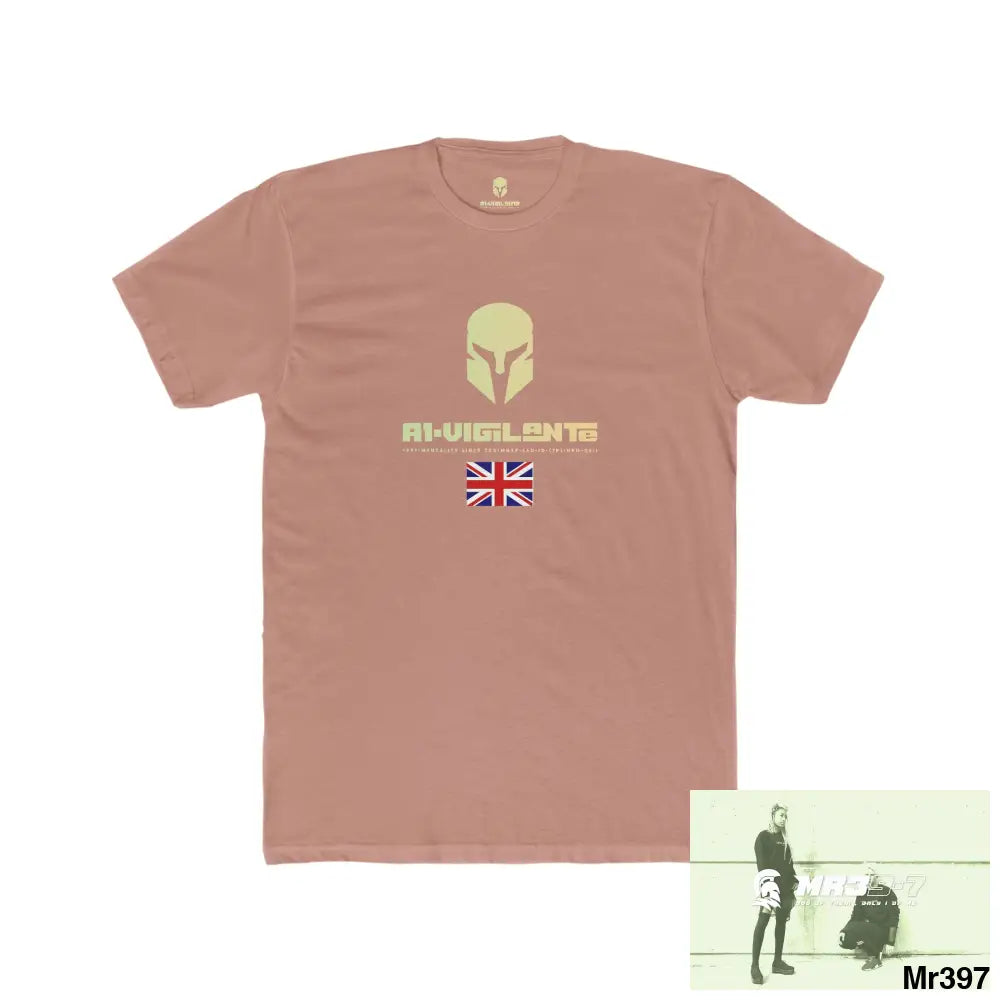 A1- Vigilante 2015 Kenya in blind Spy issues & sheets Men’s Cotton Crew Tee Solid Desert Pink / S T-Shirt