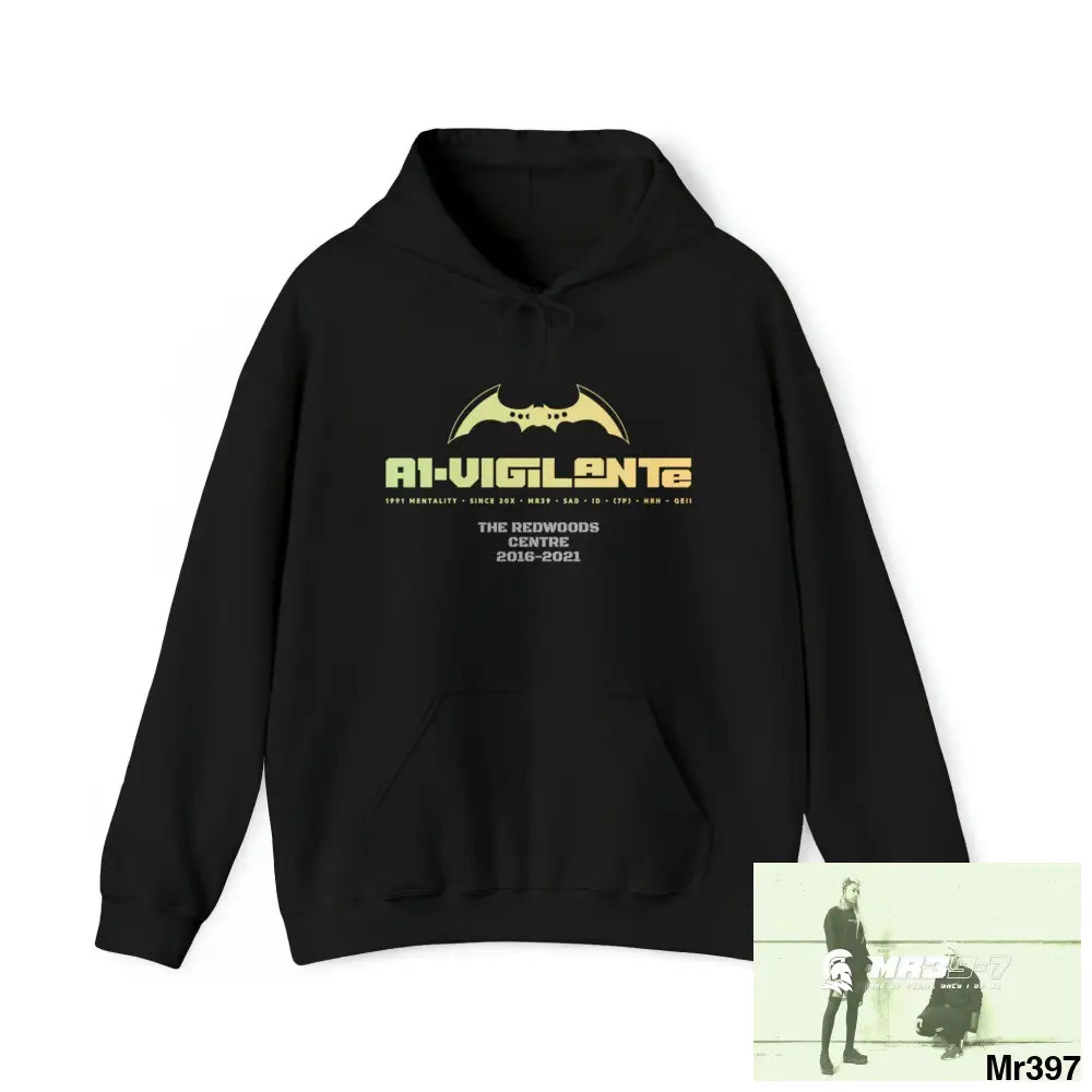 A1-Vigilante 2016-21 A1-School I7.5 One flew over the Redwoods Centre Heavy Blend™ Hooded Sweatshirt Black / S Hoodie