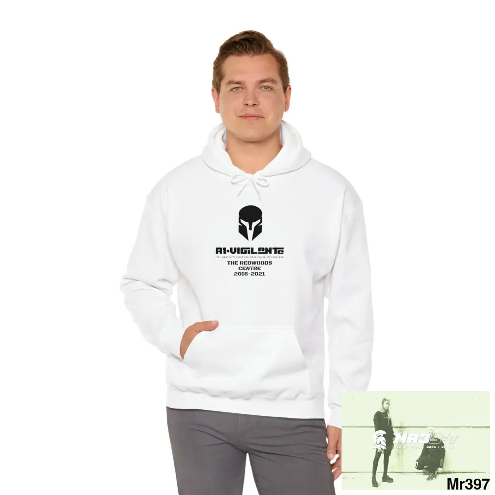 A1-Vigilante 2016-21 A1-School I7.5 One flew over the Redwoods Centre Heavy Blend™ Hooded Sweatshirt White / S Hoodie