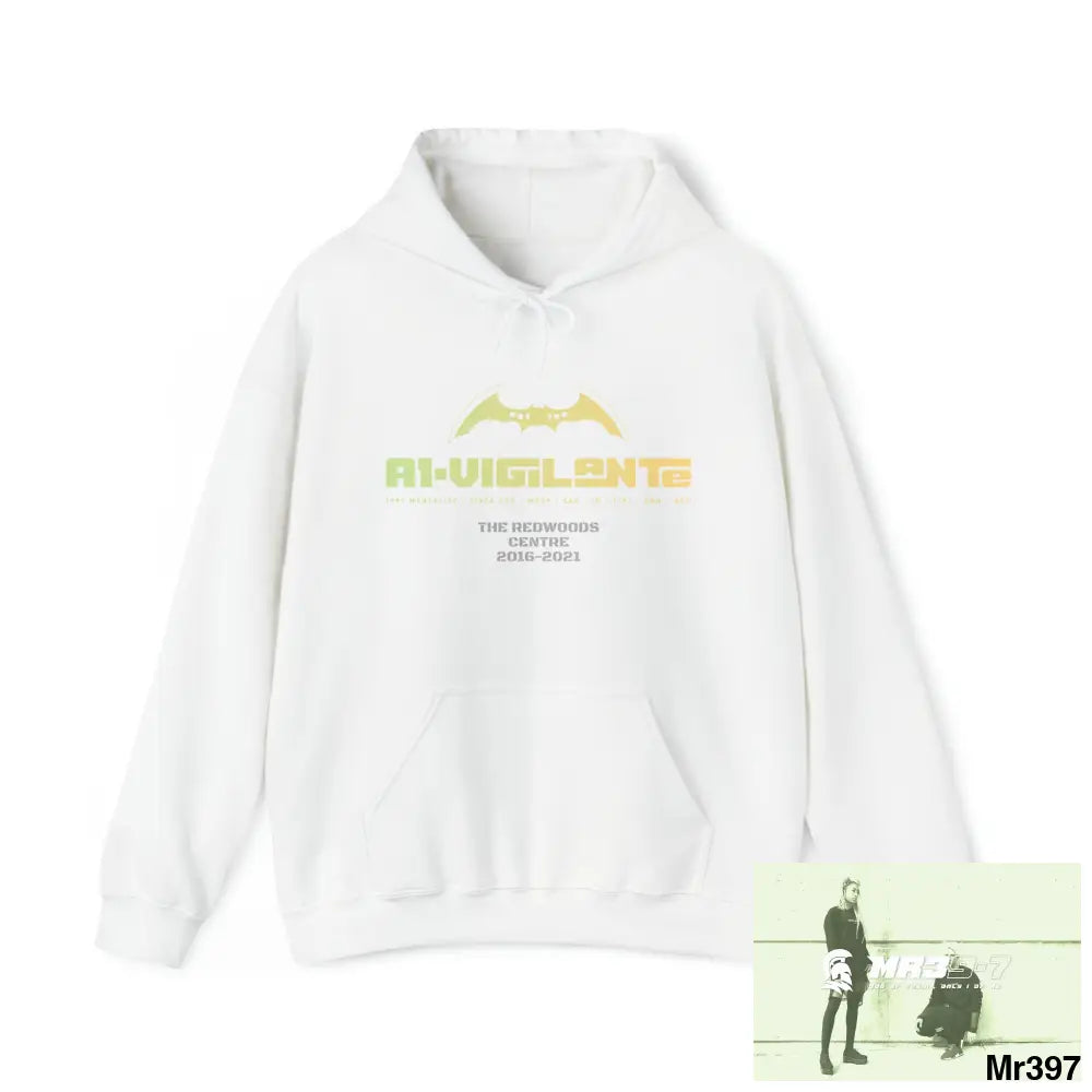 A1-Vigilante 2016-21 A1-School I7.5 One flew over the Redwoods Centre Heavy Blend™ Hooded Sweatshirt White / S Hoodie
