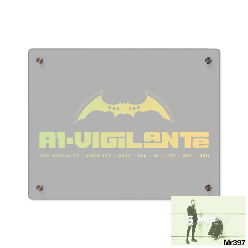 A1-Vigilante Acrylic Wall Art Panels 14″ x 11″ (Horizontal) / 0.25’’ Home Decor