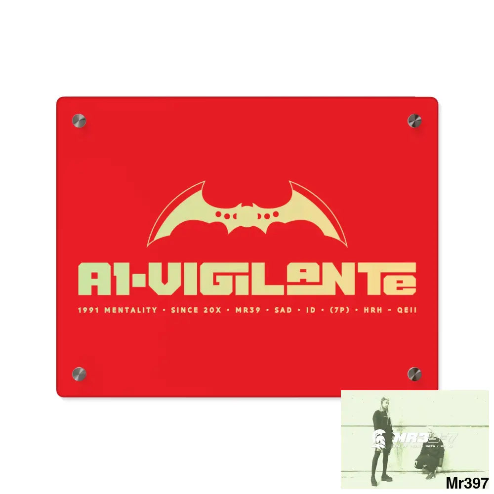 A1-Vigilante Acrylic Wall Art Panels 14″ x 11″ (Horizontal) / 0.25’’ Home Decor