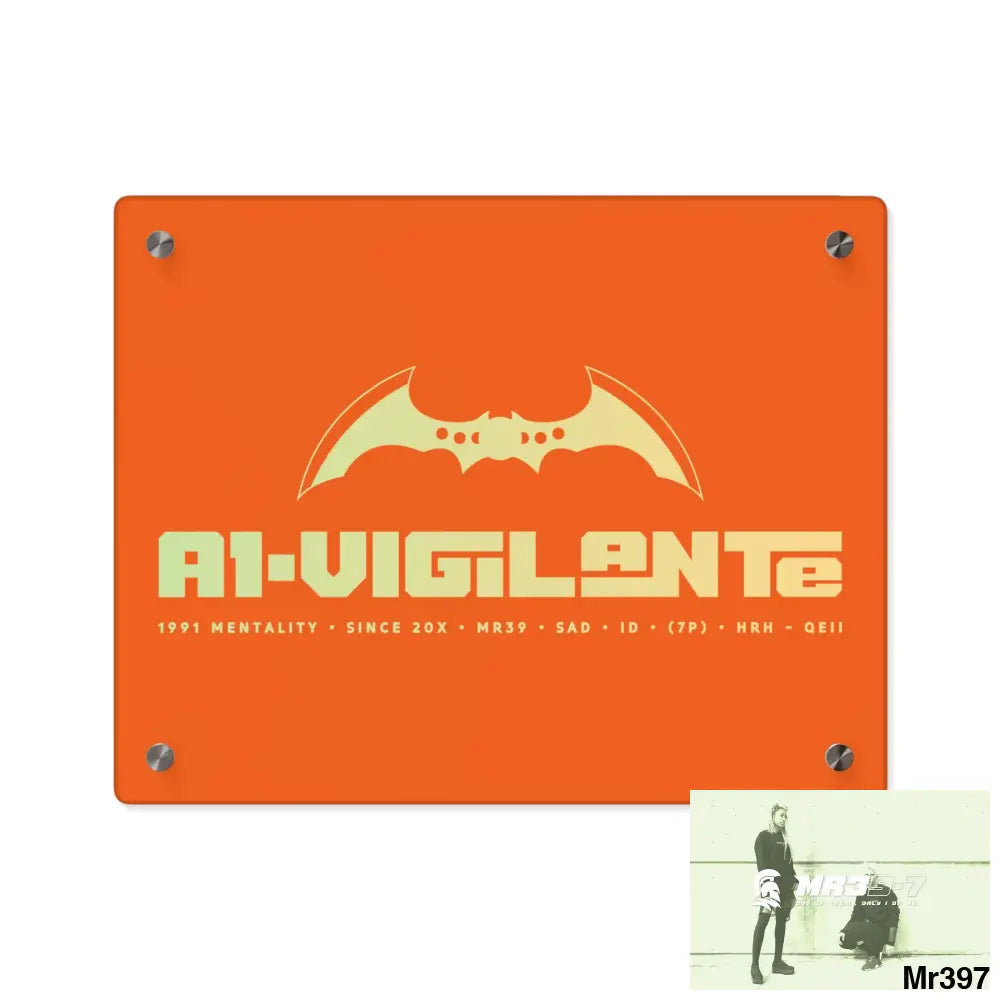 A1-Vigilante Acrylic Wall Art Panels 14″ x 11″ (Horizontal) / 0.25’’ Home Decor