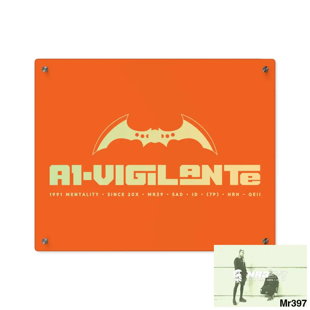 A1-Vigilante Acrylic Wall Art Panels 20″ x 16″ (Horizontal) / 0.25’’ Home Decor