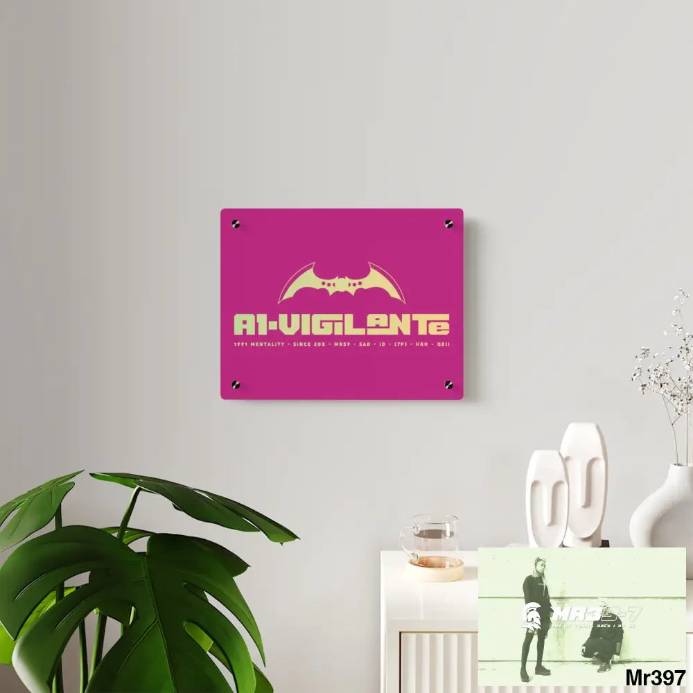 A1-Vigilante Acrylic Wall Art Panels Home Decor