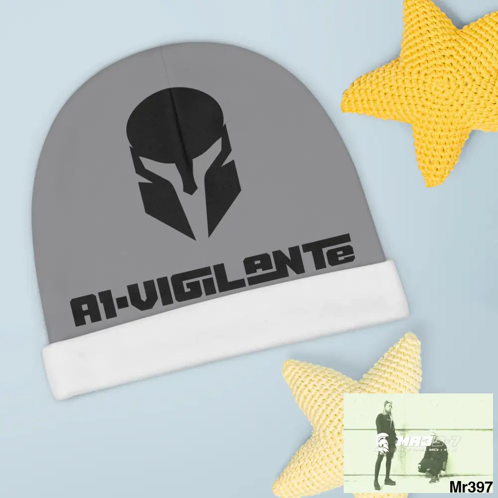 A1-Vigilante Baby Beanie (AOP) One size / White All Over Prints