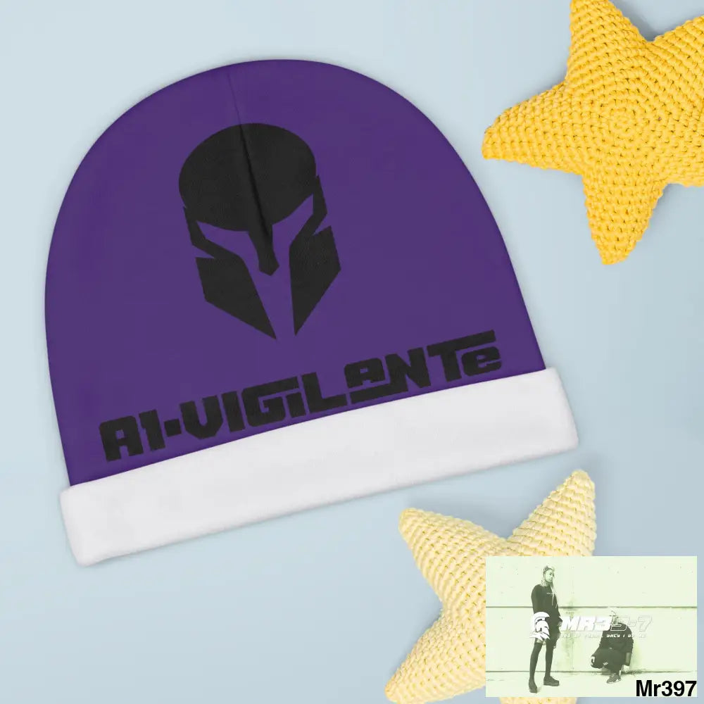 A1-Vigilante Baby Beanie (AOP) One size / White All Over Prints