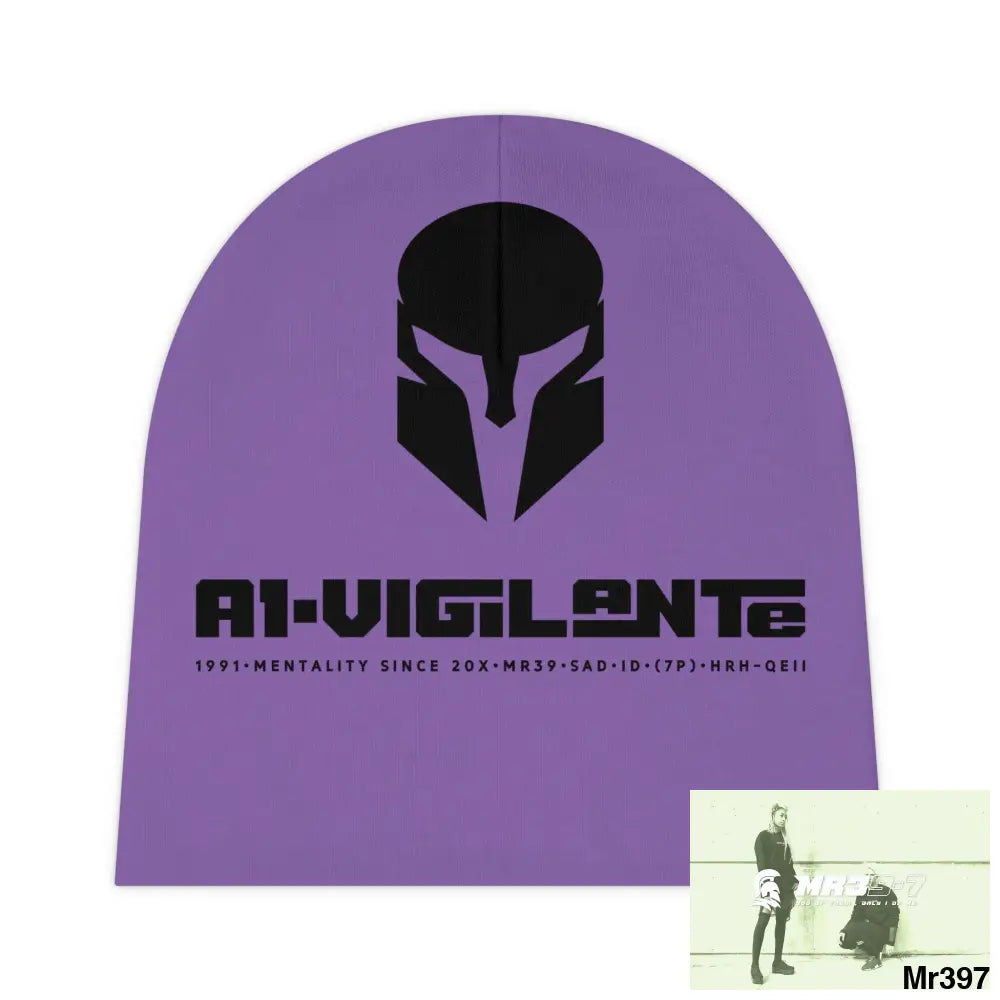 A1-Vigilante Baby Beanie (AOP) One size / White All Over Prints