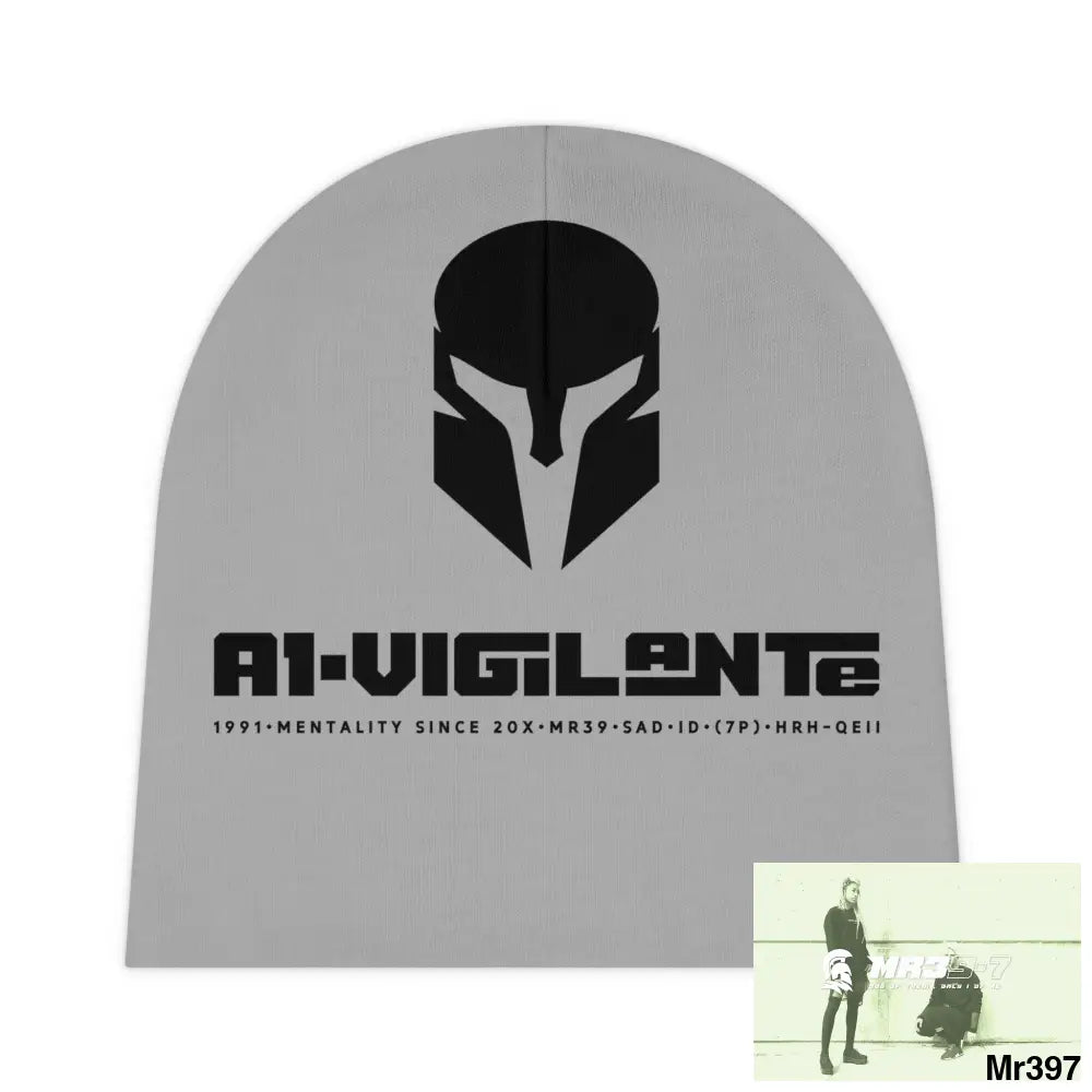 A1-Vigilante Baby Beanie (AOP) One size / White All Over Prints