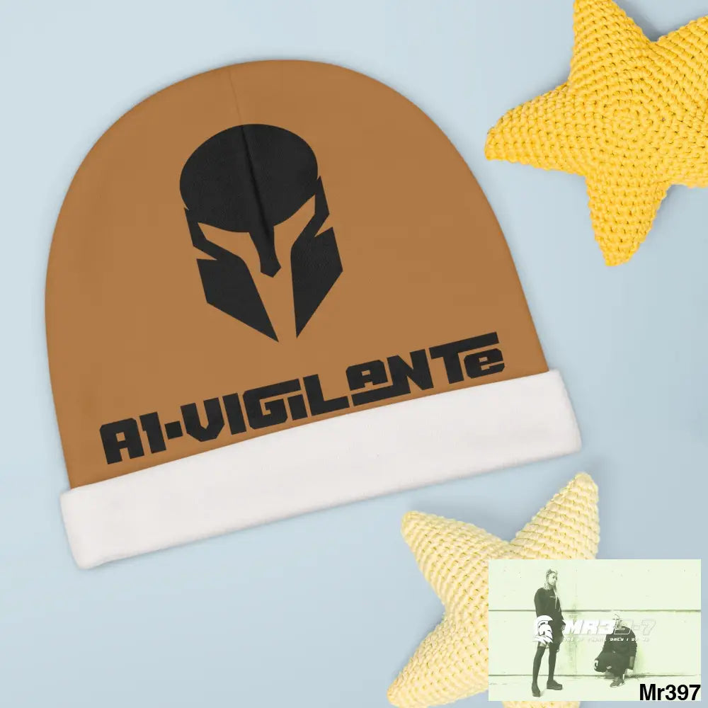 A1-Vigilante Baby Beanie (AOP) One size / White All Over Prints