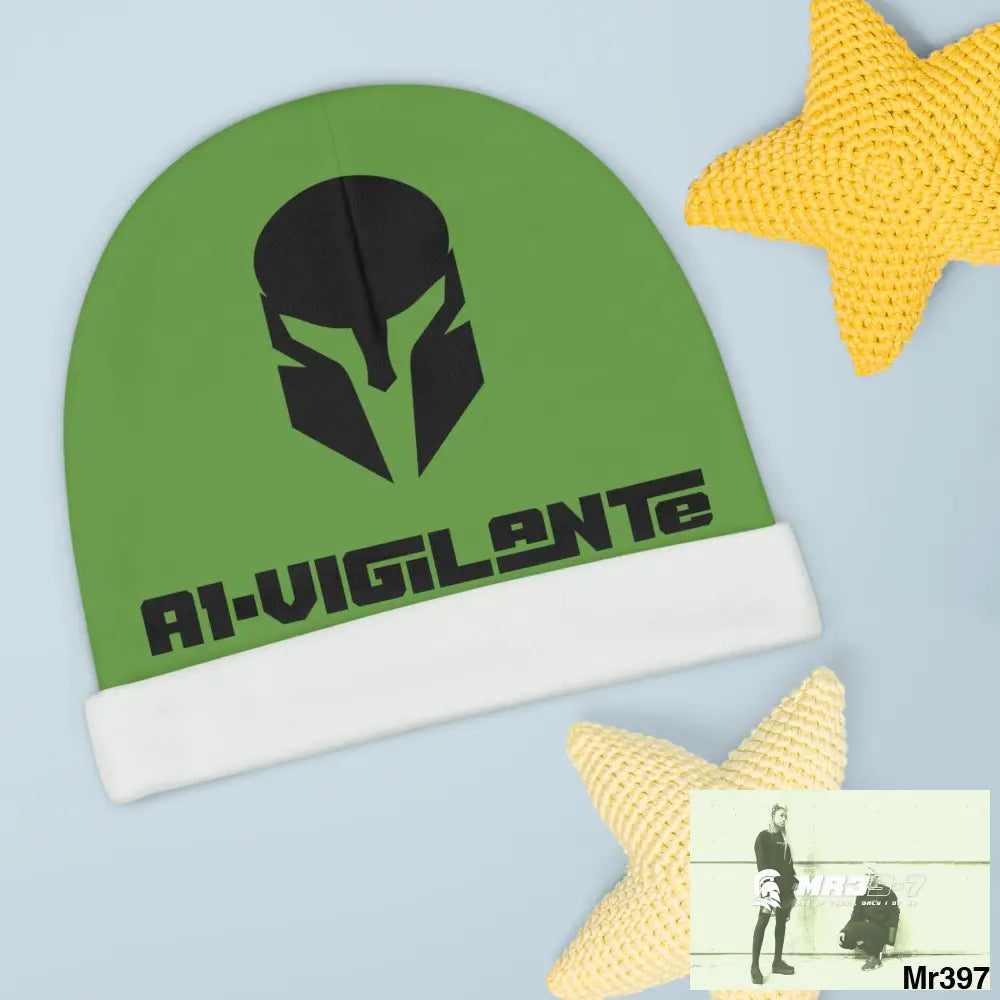 A1-Vigilante Baby Beanie (AOP) One size / White All Over Prints