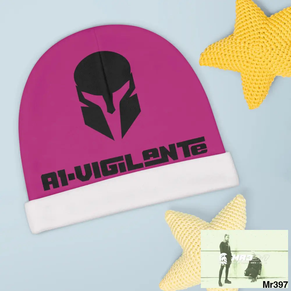 A1-Vigilante Baby Beanie (AOP) One size / White All Over Prints