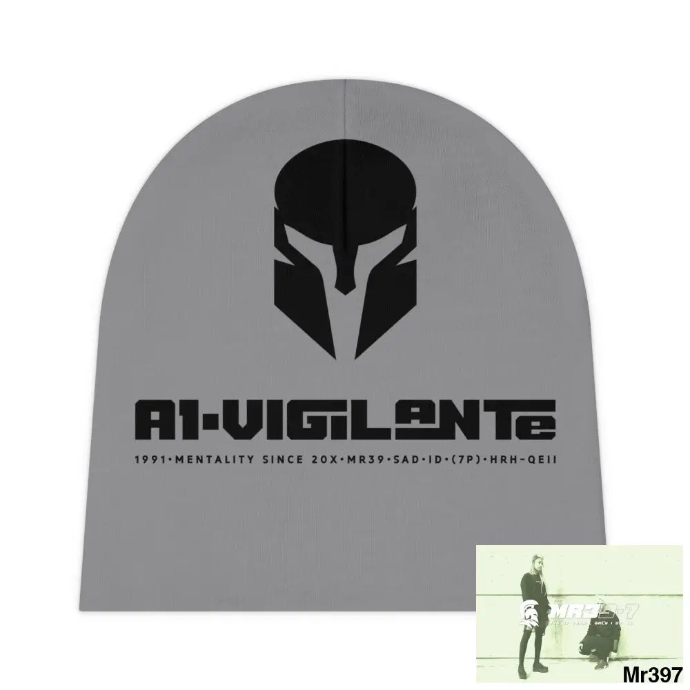 A1-Vigilante Baby Beanie (AOP) One size / White All Over Prints
