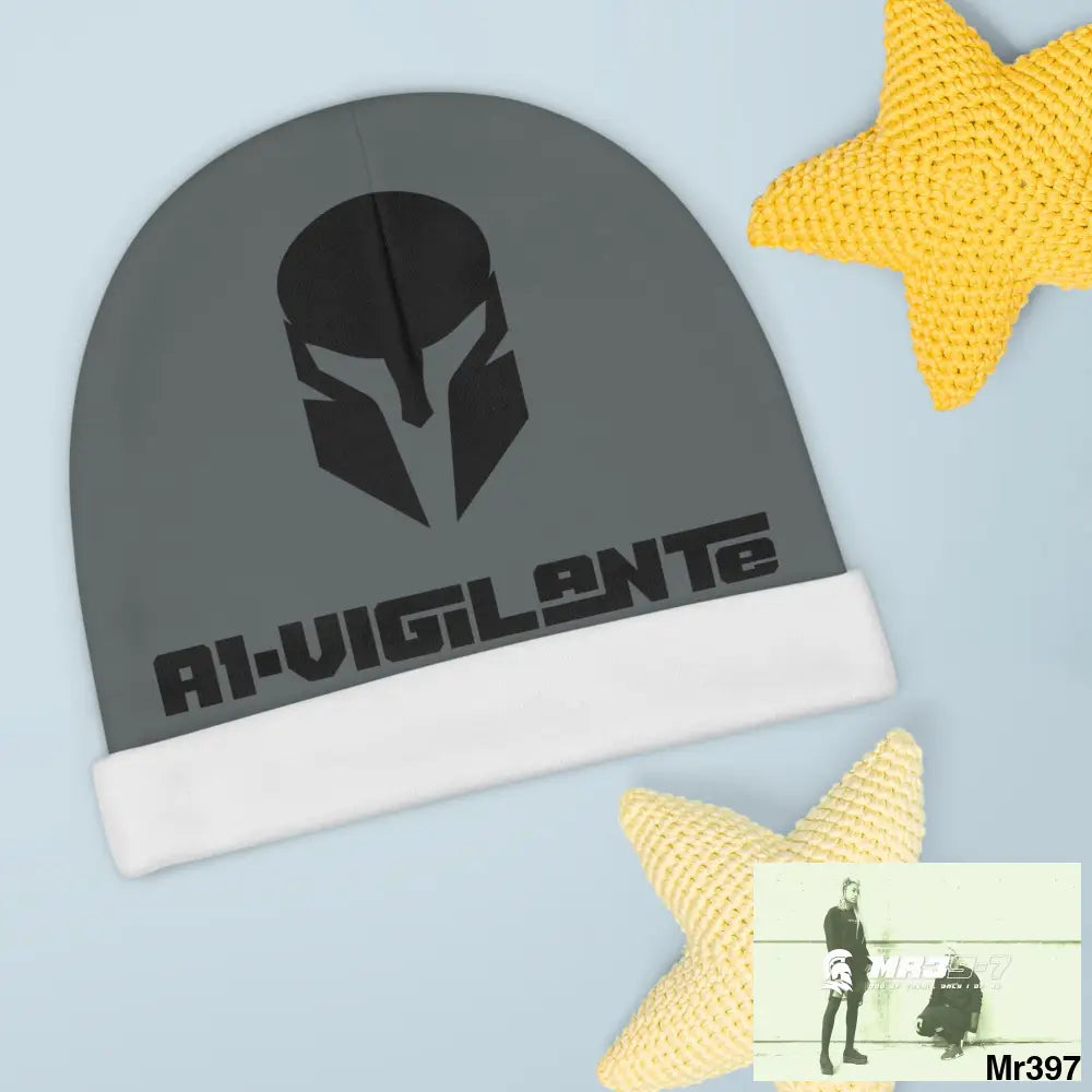 A1-Vigilante Baby Beanie (AOP) One size / White All Over Prints