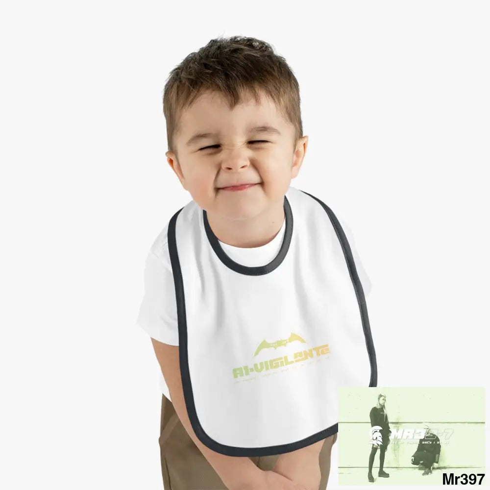 A1-Vigilante Baby Contrast Trim Jersey Bib Kids clothes
