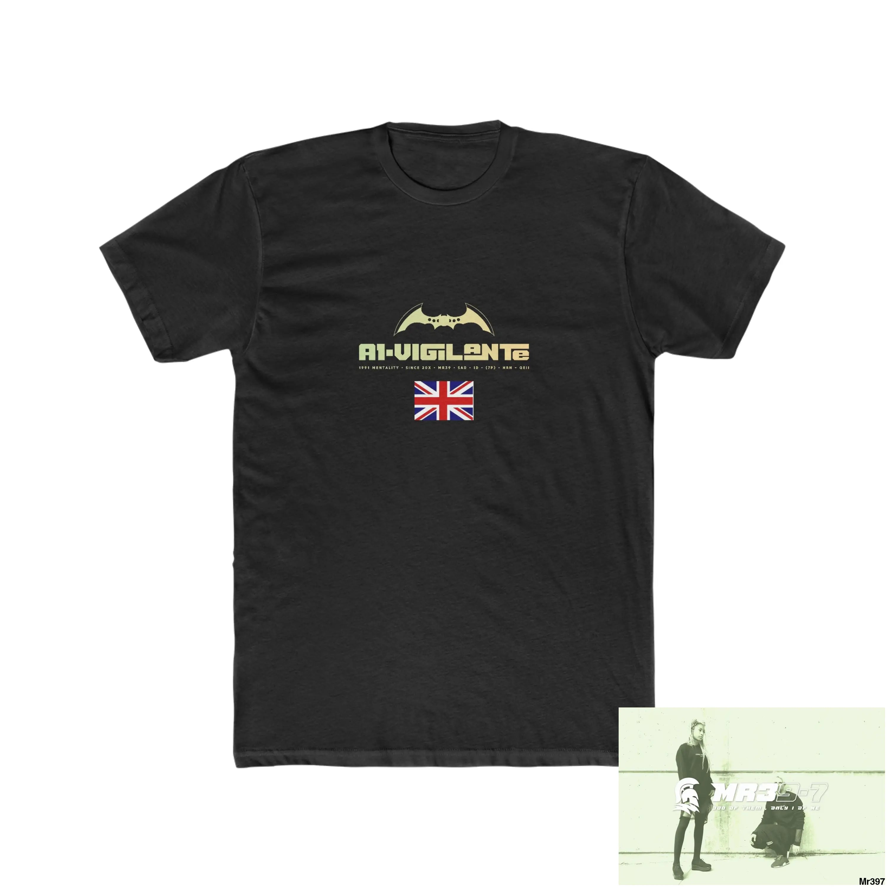 A1-Vigilante Barmouth X Thailand My Planned Death 2016 (2001-2023) Men’s Cotton Crew Tee Solid Black / XS T-Shirt