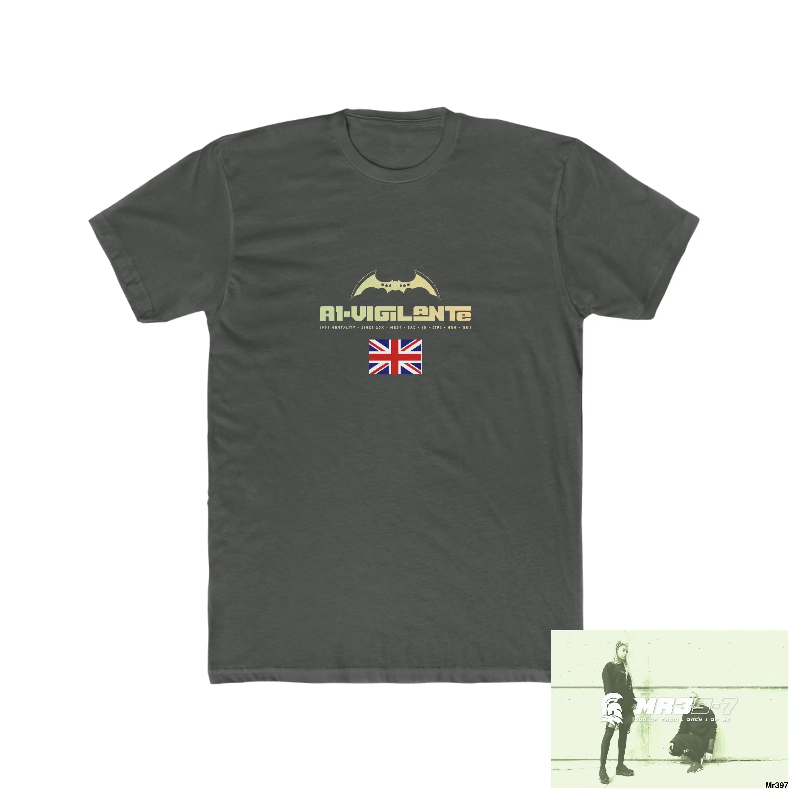 A1-Vigilante Barmouth X Thailand My Planned Death 2016 (2001-2023) Men’s Cotton Crew Tee Solid Heavy Metal / XS T-Shirt