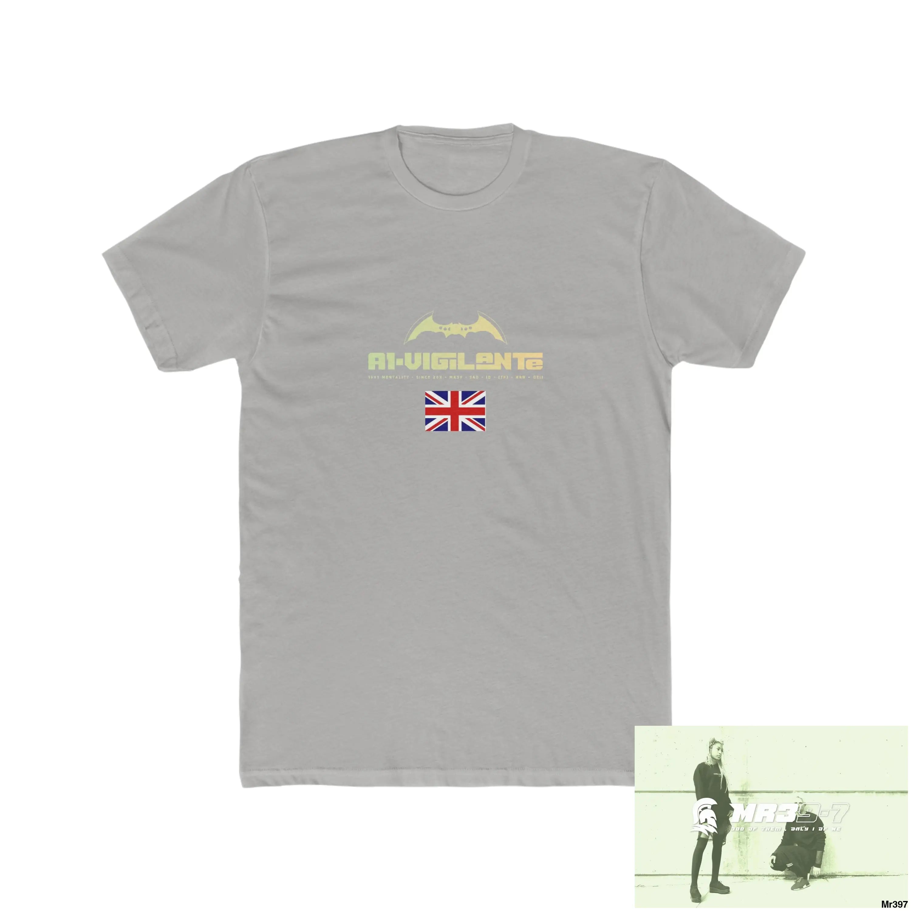 A1-Vigilante Barmouth X Thailand My Planned Death 2016 (2001-2023) Men’s Cotton Crew Tee Solid Light Grey / S T-Shirt