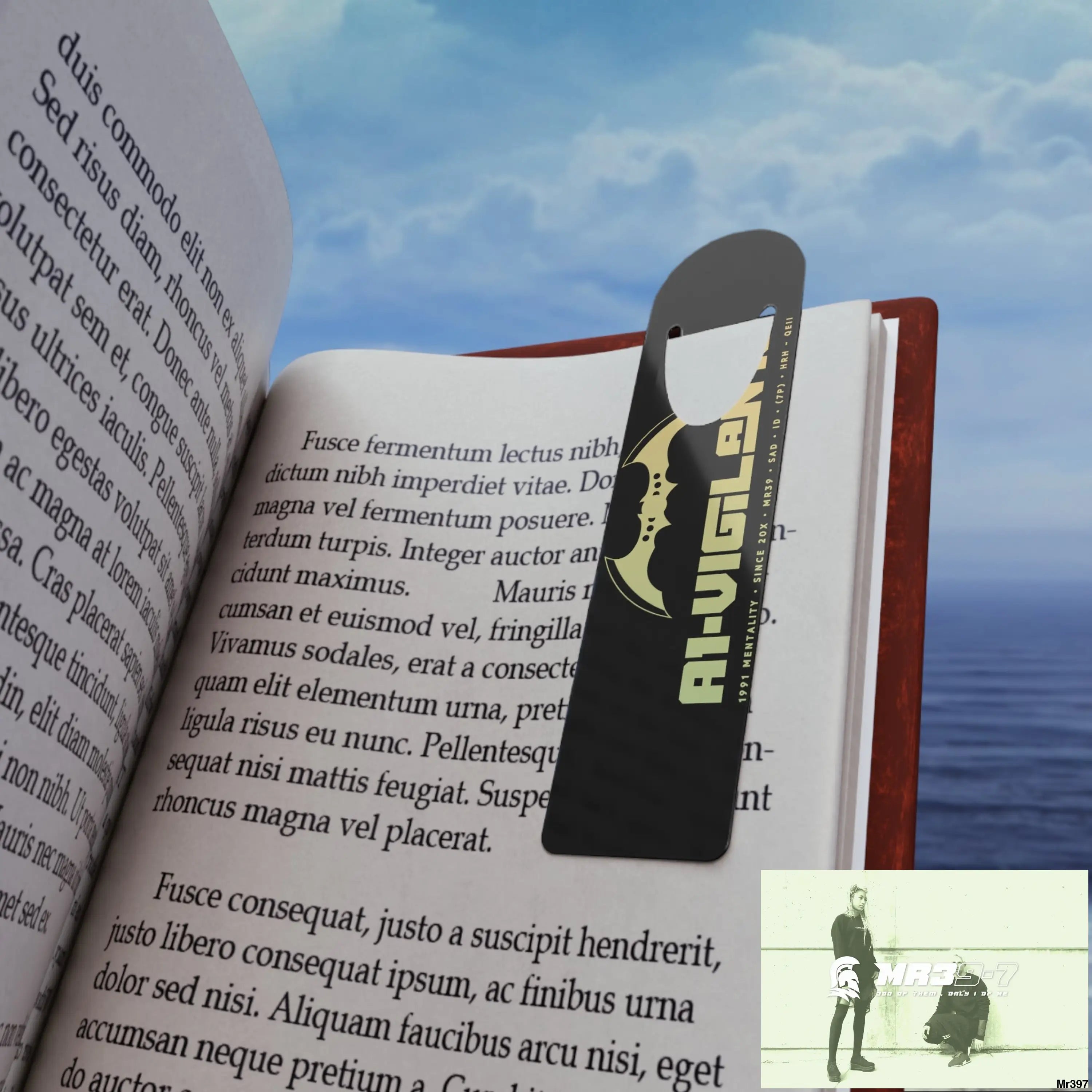 A1•Vigilante Bookmark One size / White Accessories
