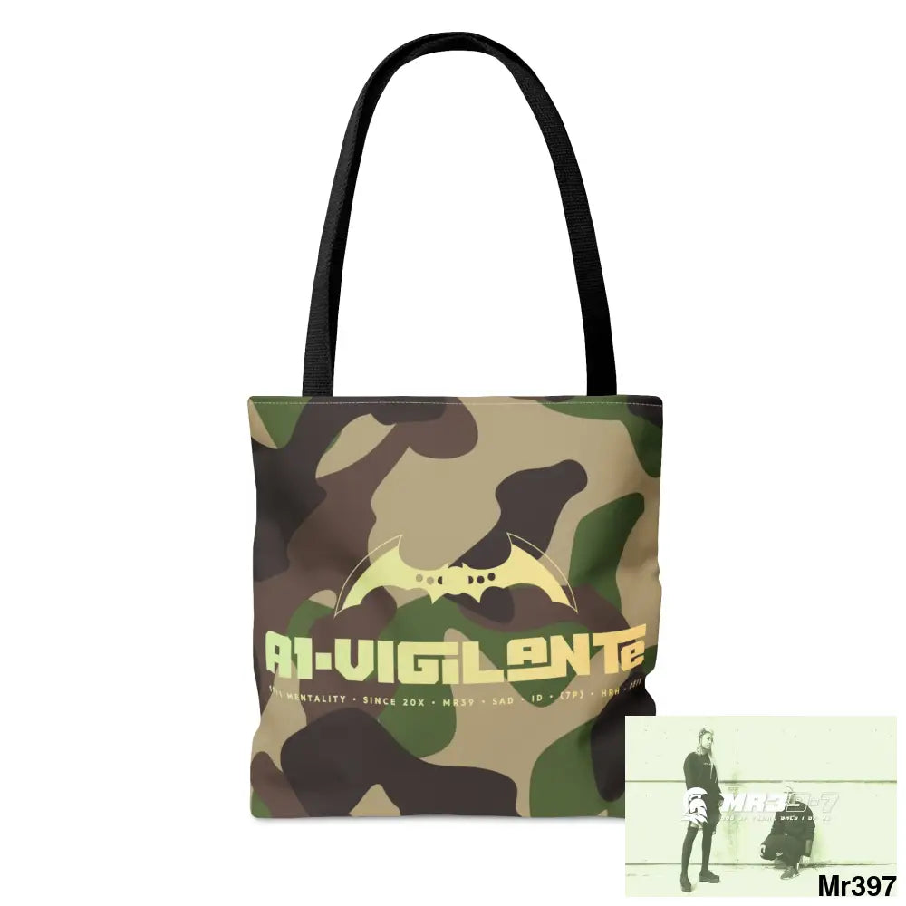 A1- Vigilante Camo Tote Bag (AOP) Bags