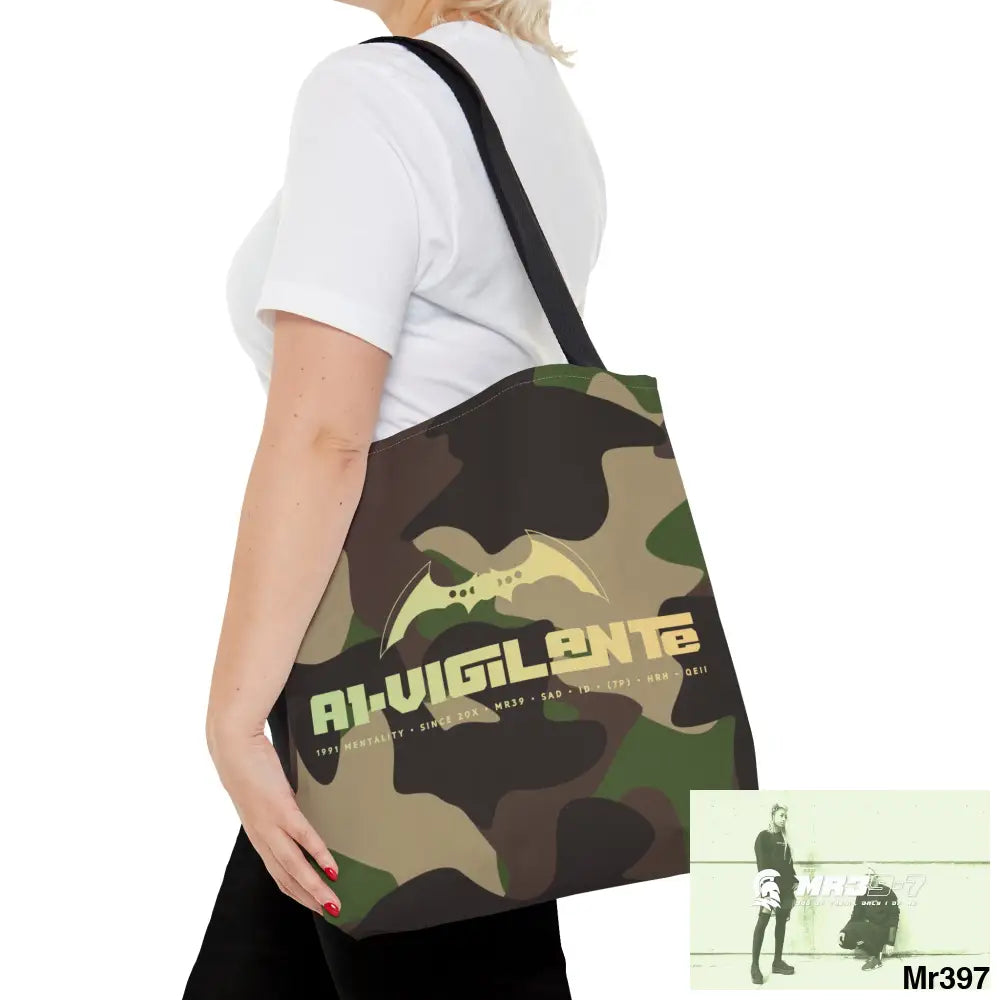 A1- Vigilante Camo Tote Bag (AOP) Bags