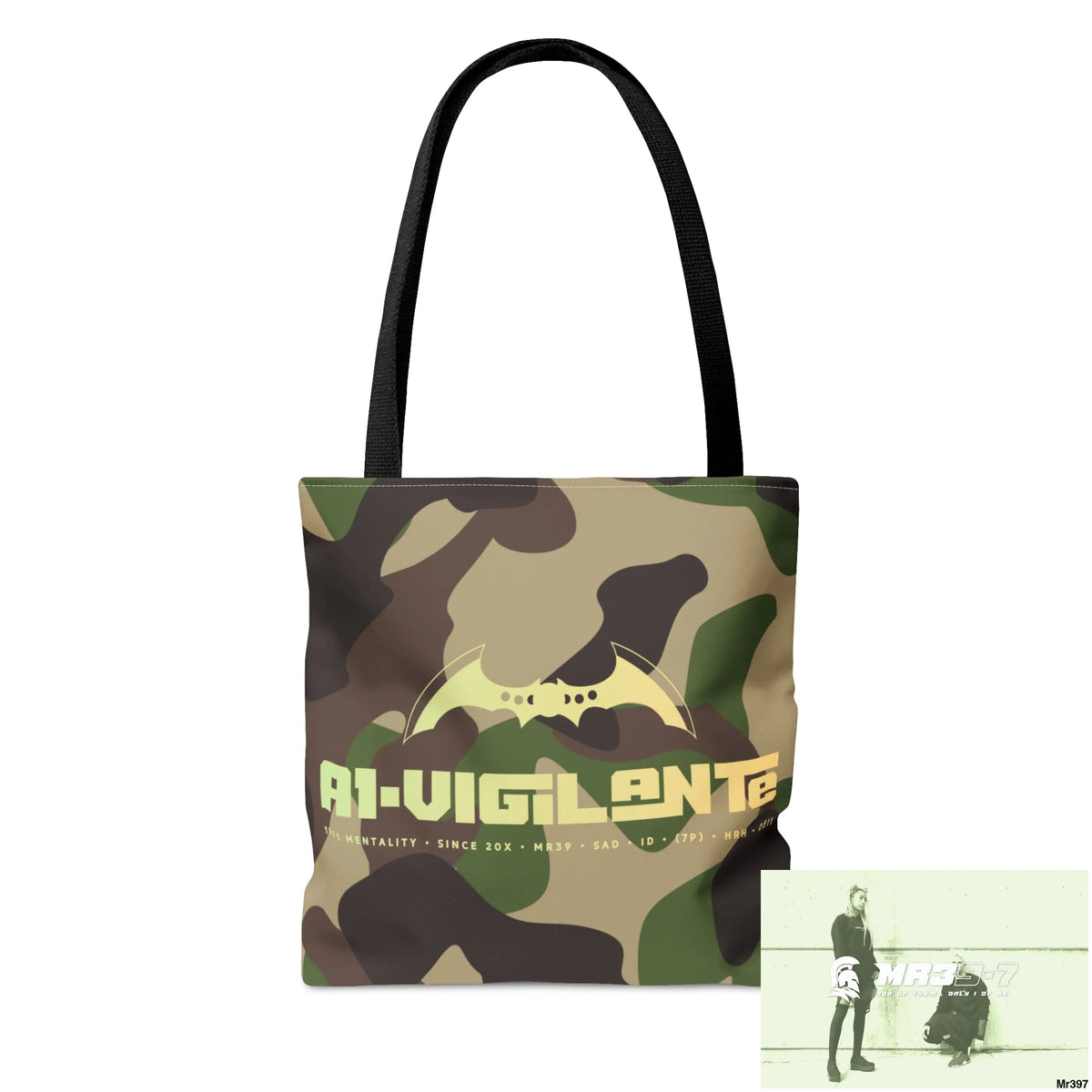 A1- Vigilante Camo Tote Bag (AOP) Bags