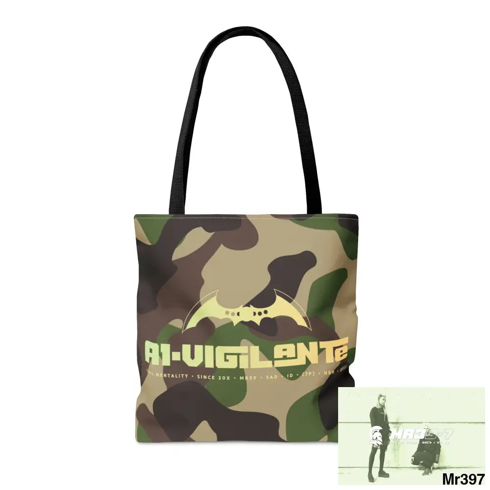 A1- Vigilante Camo Tote Bag (AOP) Bags