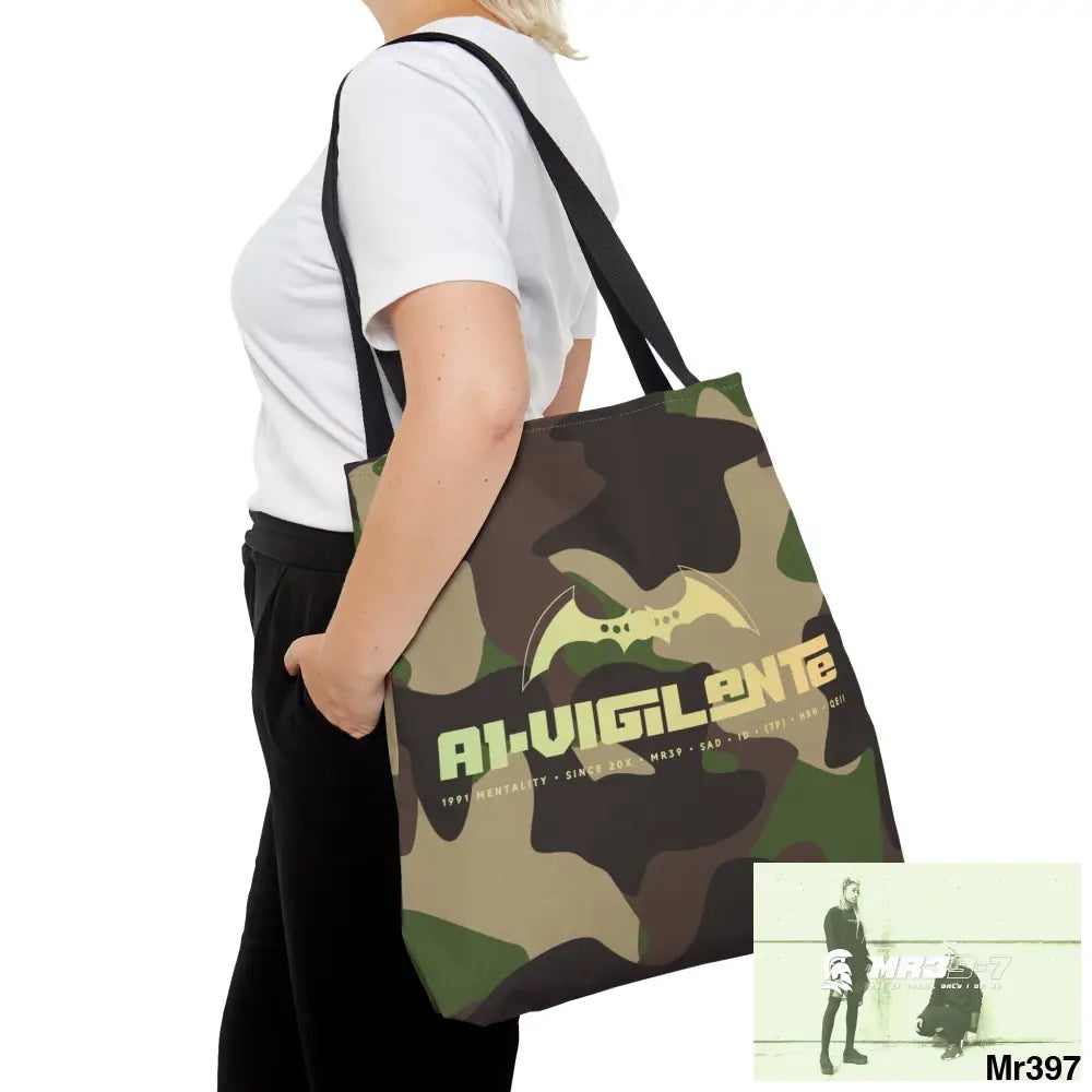 A1- Vigilante Camo Tote Bag (AOP) Bags