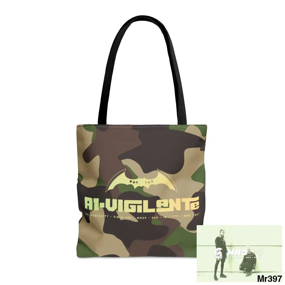 A1- Vigilante Camo Tote Bag (AOP) Medium Bags