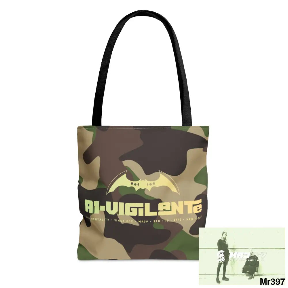 A1- Vigilante Camo Tote Bag (AOP) Small Bags