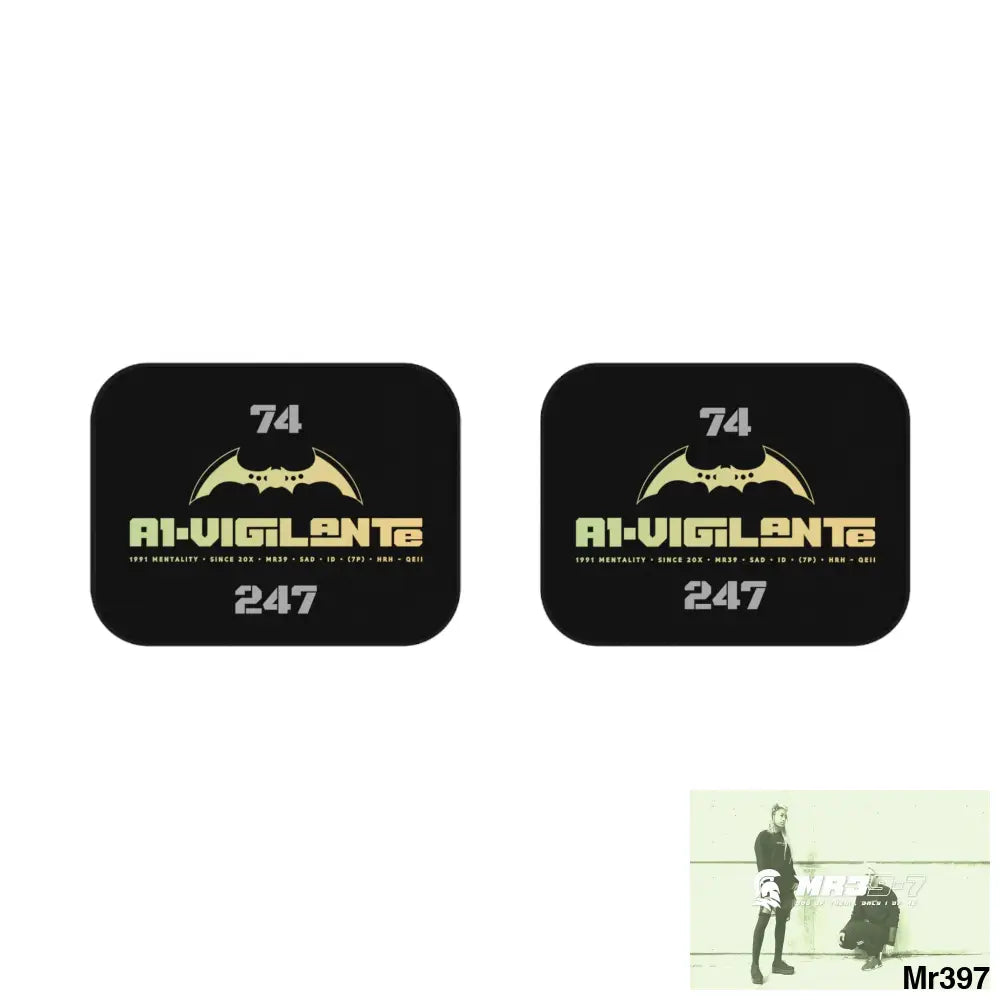 A1-Vigilante Car Mats (2x Rear) 2x Rear mats Accessories