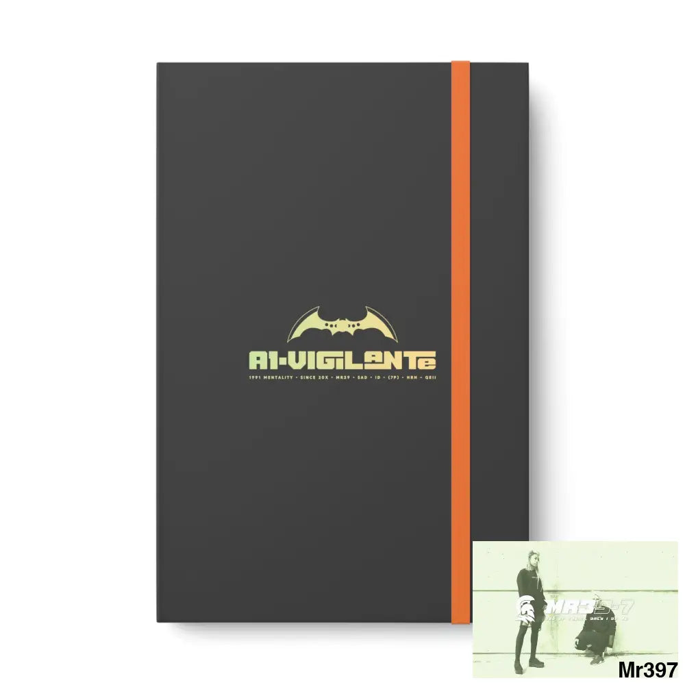 A1-Vigilante Color Contrast Notebook - Ruled 5.5’’ x 8.25’’ / Orange / Ruled line Paper products