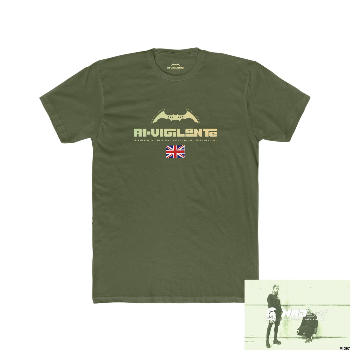 A1-Vigilante Create your own Adventures and your dreams will follow Men’s Cotton Crew Tee Solid Military Green / XS