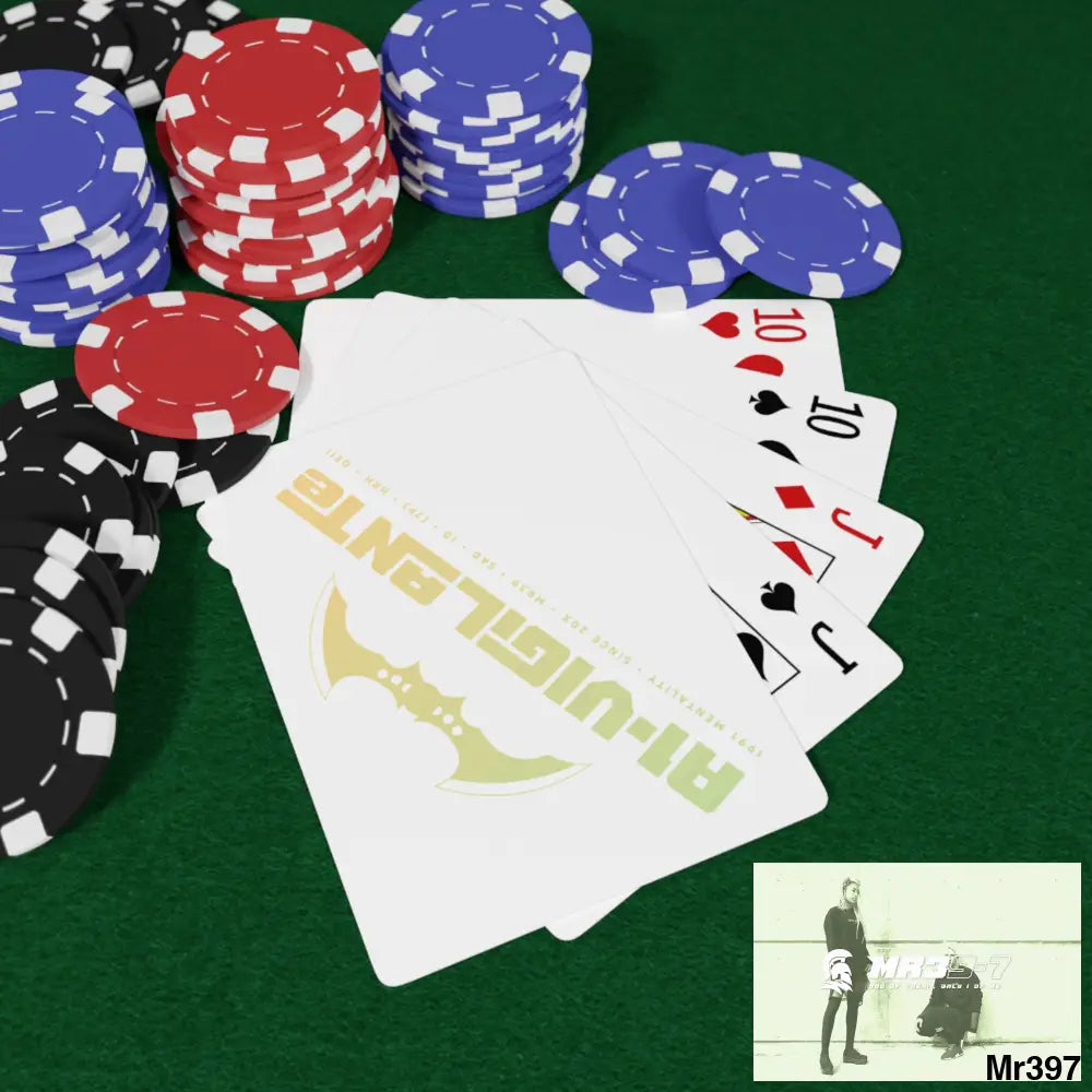 A1- Vigilante Custom Poker Cards 2.47’’ x 3.47’’ / White / Semi Glossy Paper products