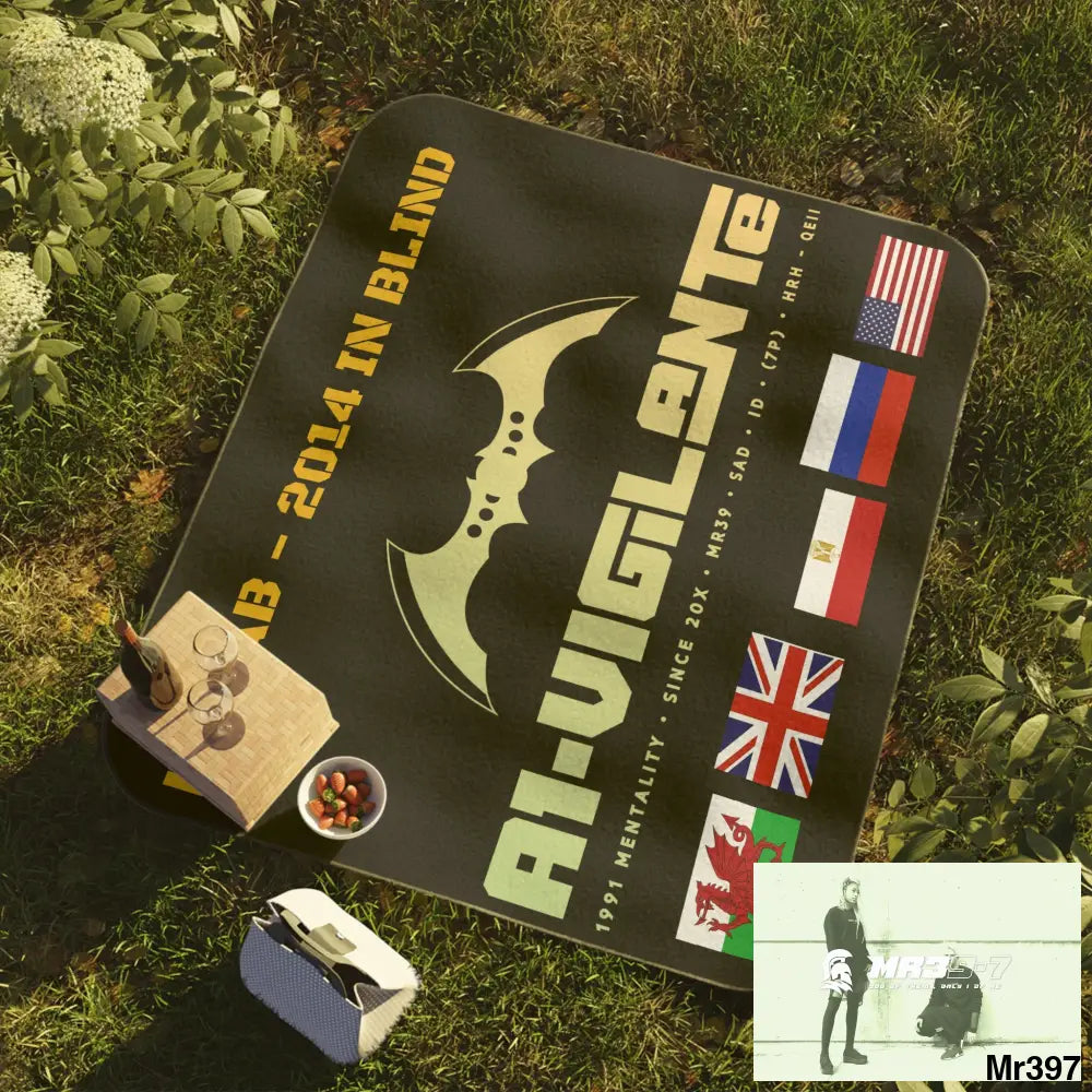 A1 Vigilante Dahab Picnic Blanket 61’’ × 51’’ Home Decor